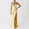 Sheri  - V-Neck Spaghetti Strap Evening Maxi Dress