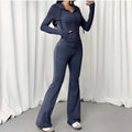 Sienna Collection | Women's Two Piece Set with Cropped Top & High-Waisted Flare Pants | Stylish Co Ord Sets for Versatile Wear 0