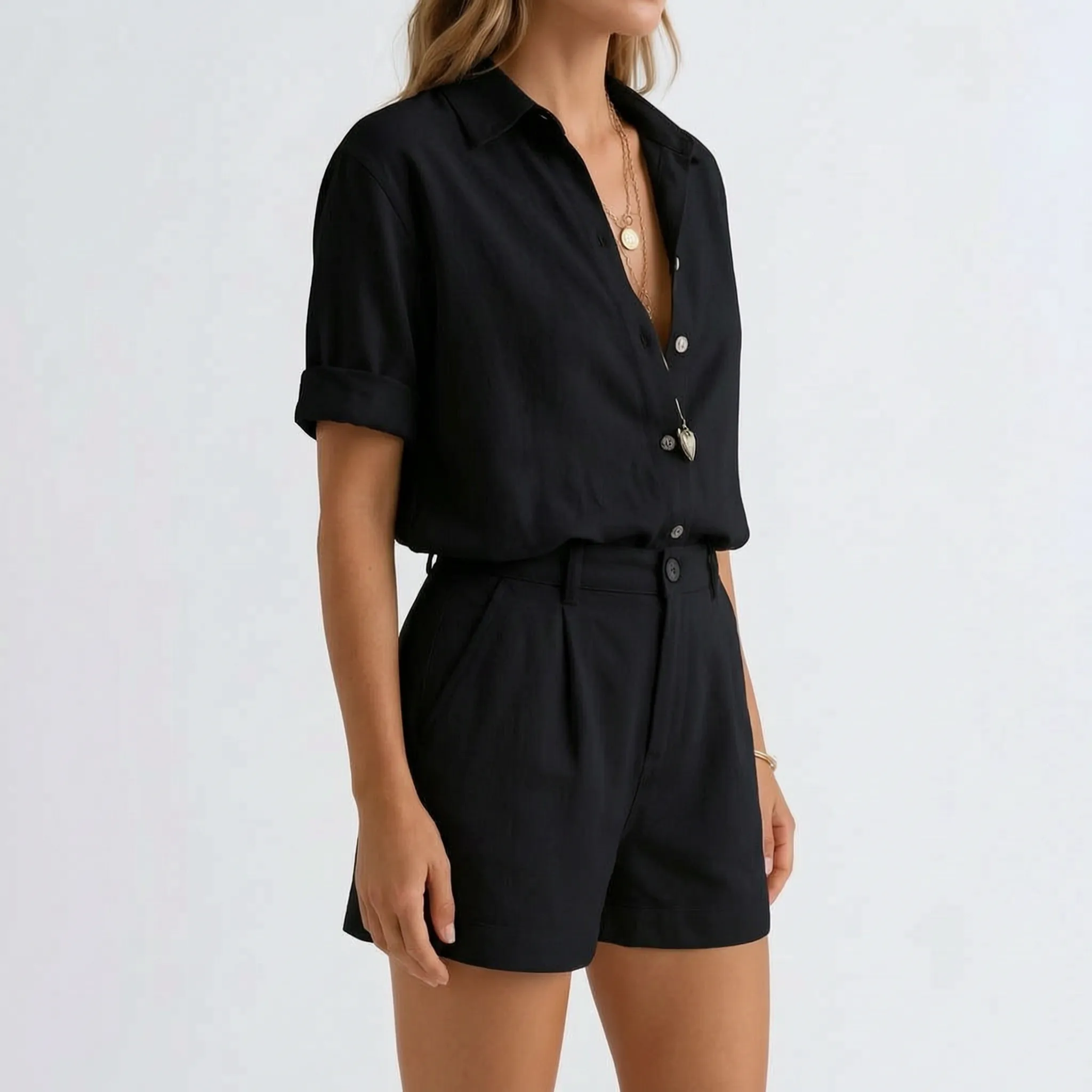 Sophia  - Relaxed Short-Sleeve Co-Ord Set