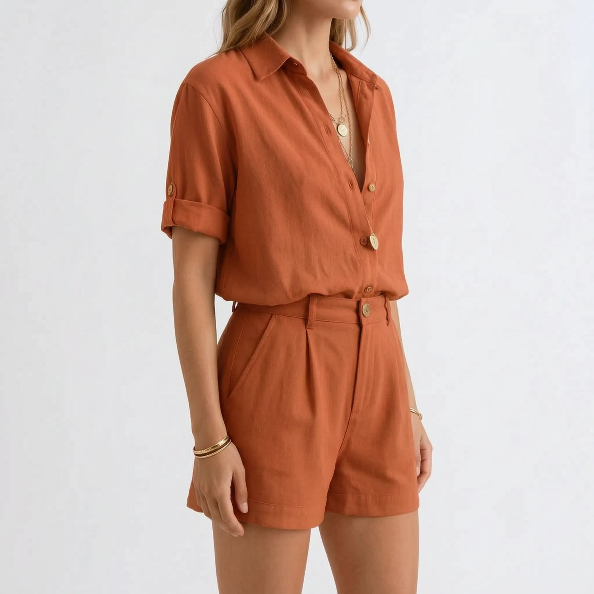 Sophia  - Relaxed Short-Sleeve Co-Ord Set