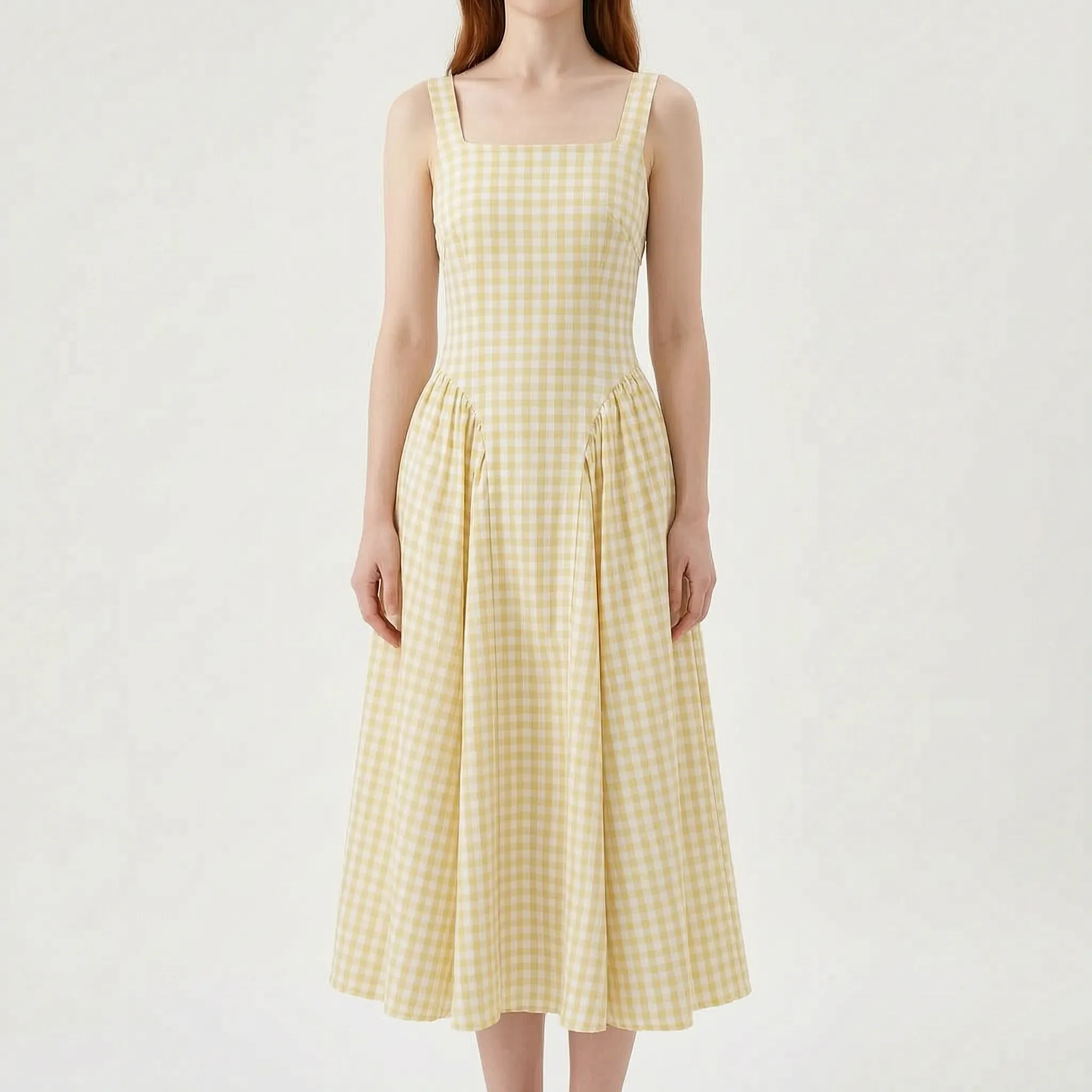 Tricia  - Sleeveless A-Line Midi Dress