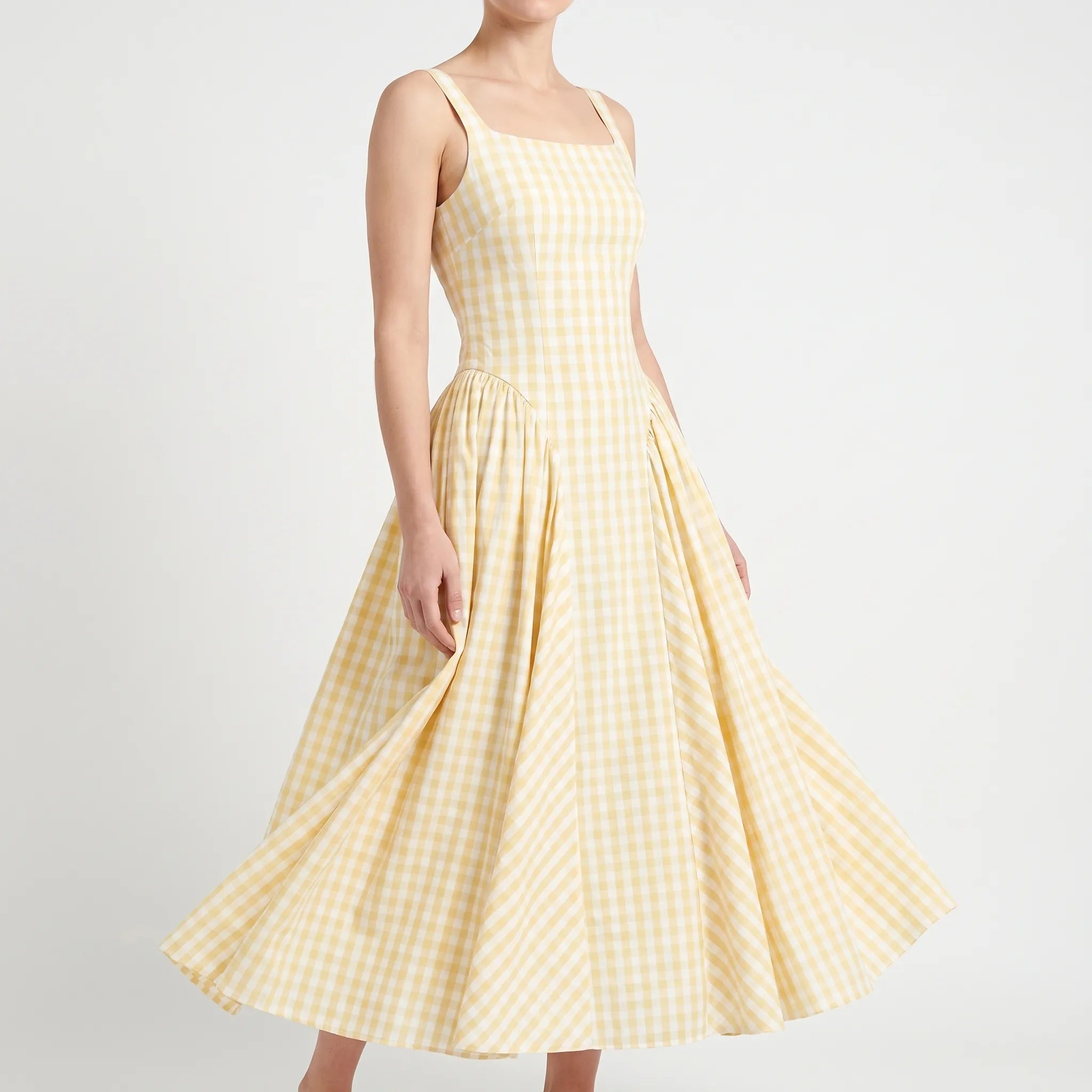 Tricia  - Sleeveless A-Line Midi Dress