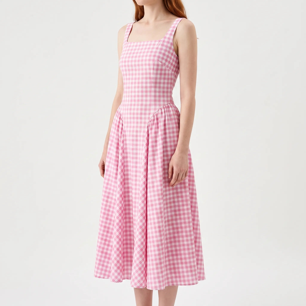Tricia  - Sleeveless A-Line Midi Dress