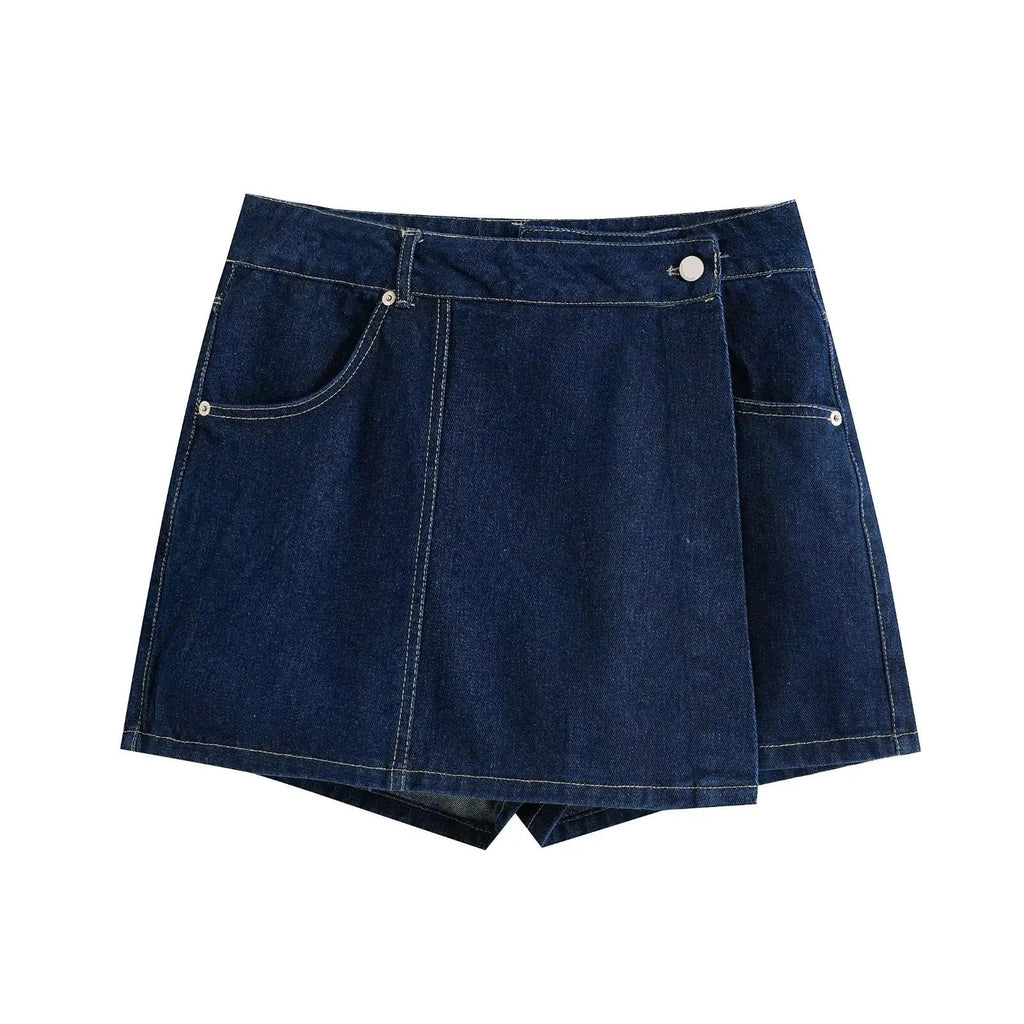 Whitney  - Coordinated Short-Sleeve Crop Top And Skort Set