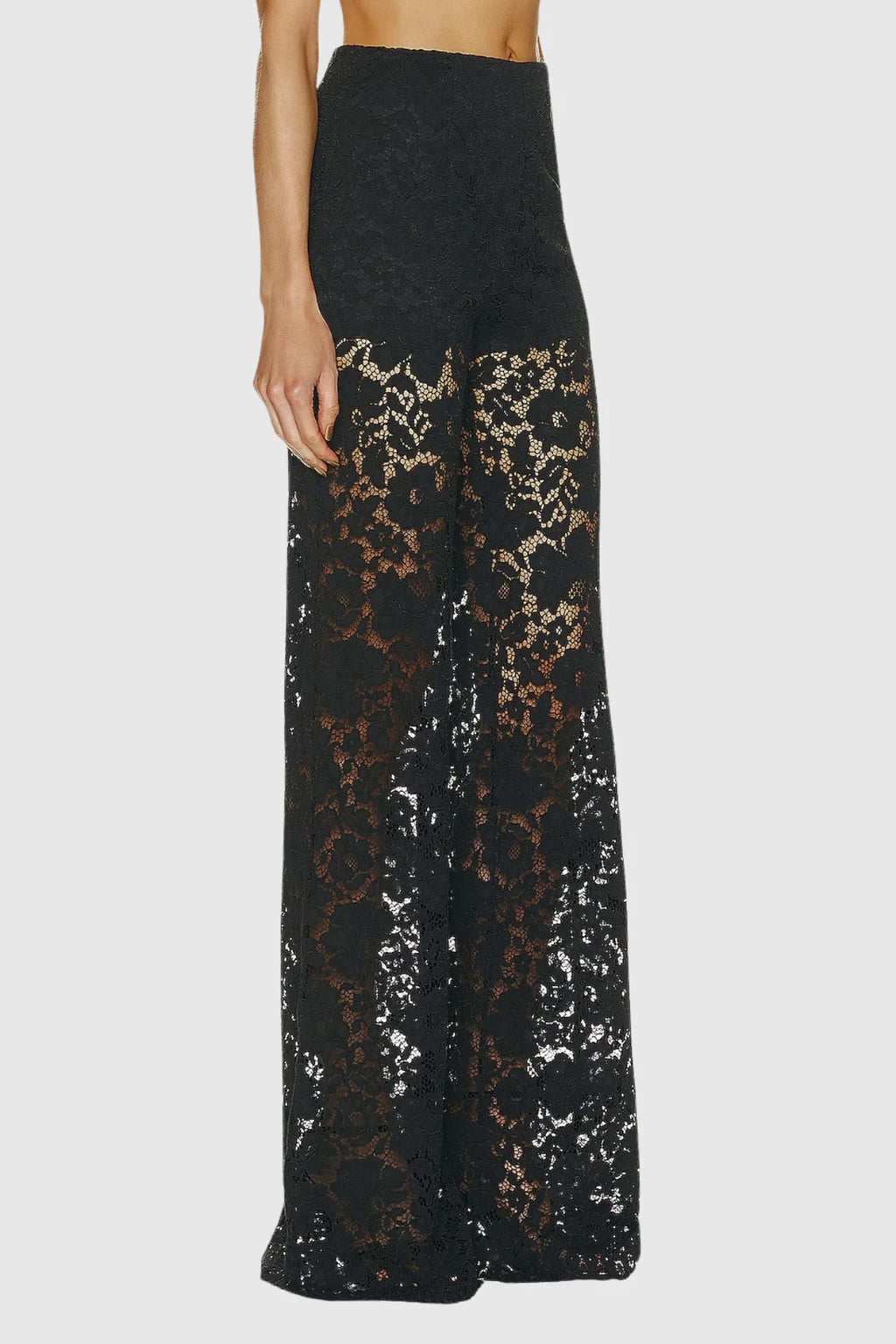 Women's Floral Lace Trouser Suit | Elegant Tailored Evening Pantsuit 6