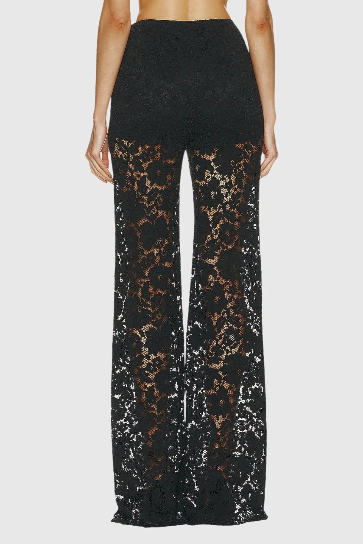 Women's Floral Lace Trouser Suit | Elegant Tailored Evening Pantsuit 7