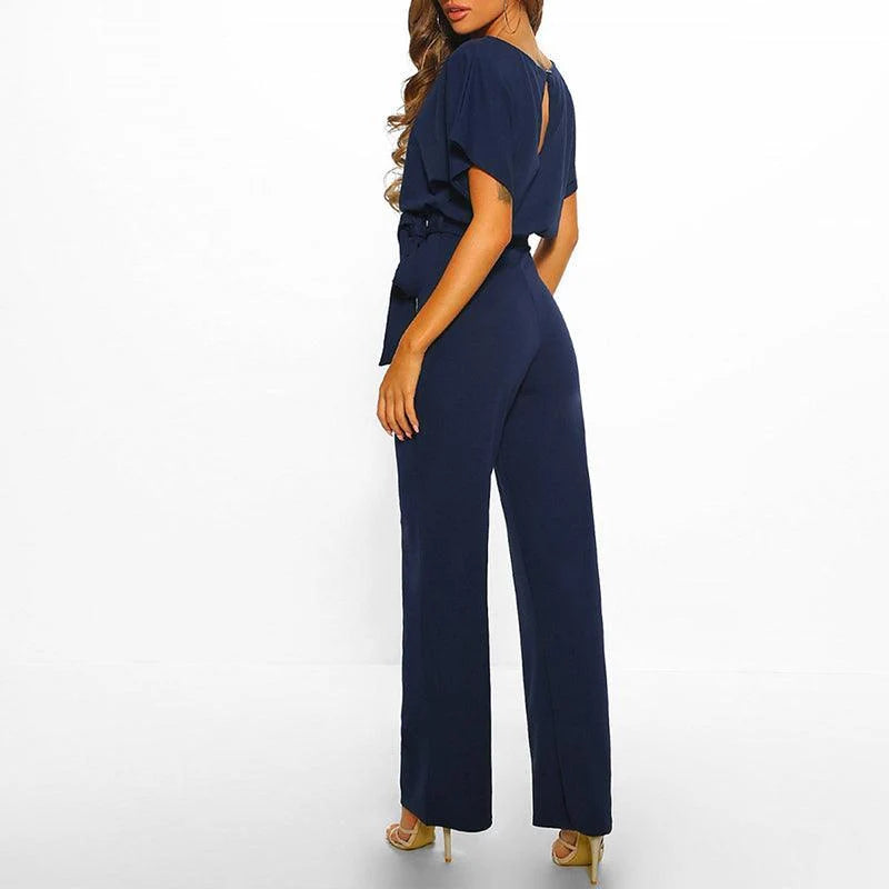 Women's Polyester Two-Piece Set | Stylish Belted Wide Leg Summer Outfit 5