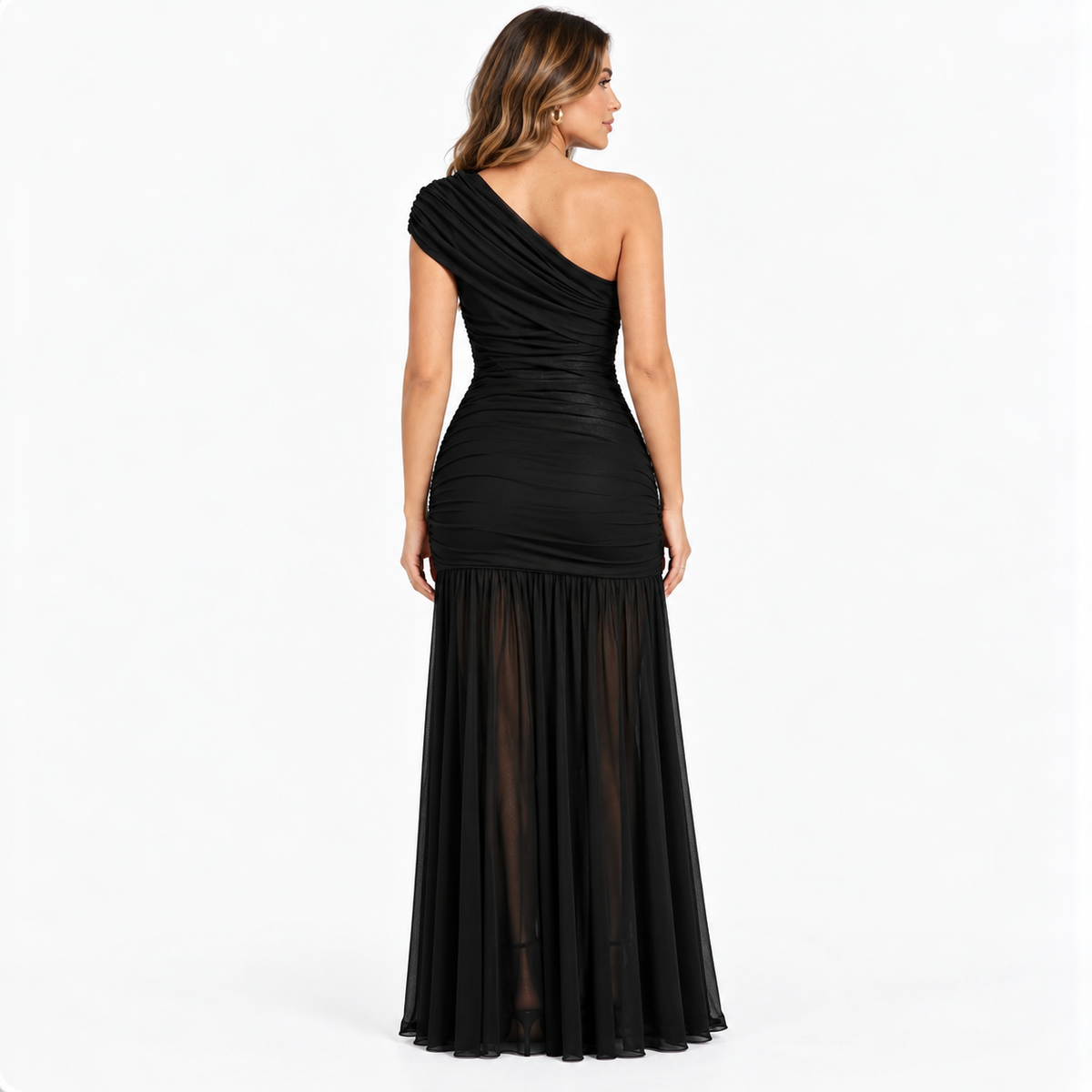 Christine  - One Shoulder Maxi Party Dress